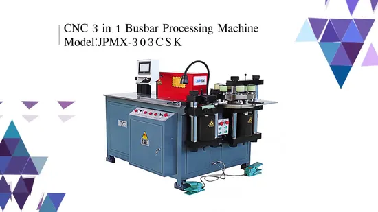 380V 50Hz Three in One CNC Copper Busbar Processing Machine with CE